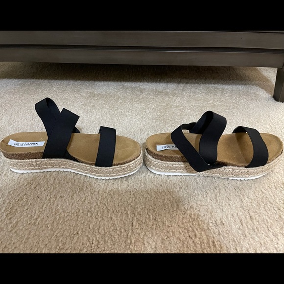 Steve Madden Kahlua Black Espadrille - Picture 8 of 9